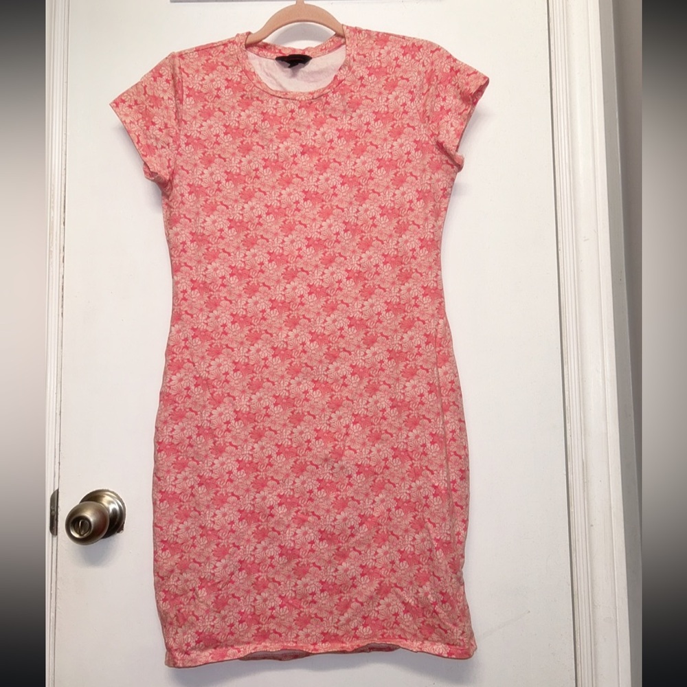 No Boundaries Pink Floral Mini Summer Dress